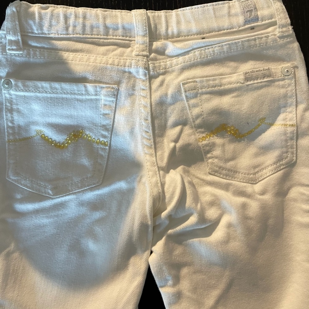 Girls White Seven Jeans